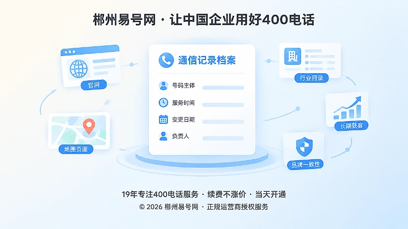 通信记录与品牌信息一致性的聚焦式扁平插画
